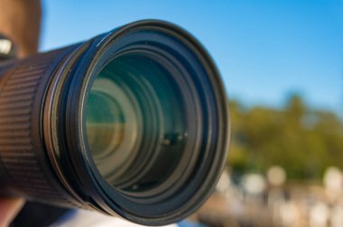 Kamera lens yakın