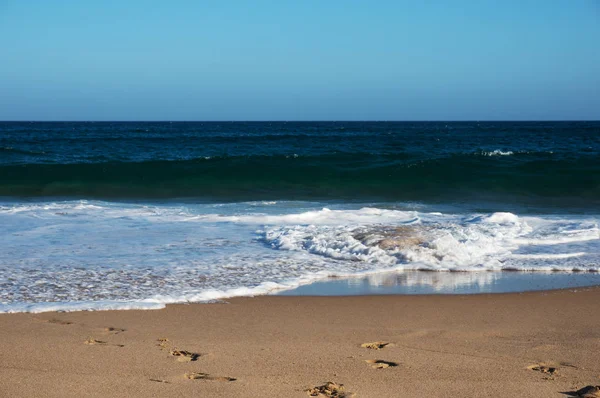 Seascape Oceano Calmo Dia Ensolarado Verão Natureza Fundo — Fotografia de Stock