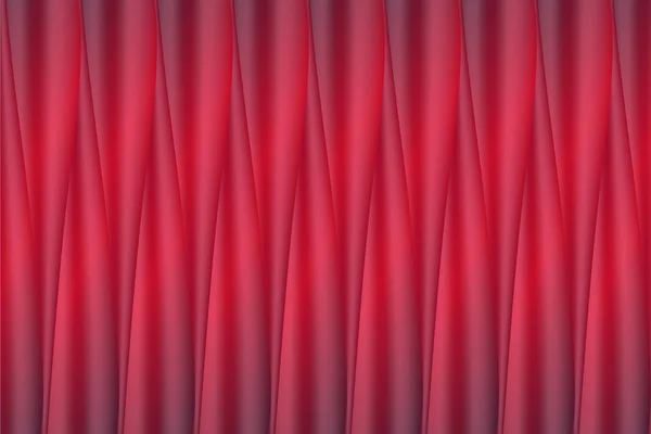 Vektorové pozadí realistického jasně červeného zářící sateen hedvábí FA — Stockový vektor