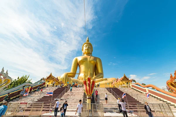 Ang Thong Thaiföld December 2015 Nagy Buddha Thaiföld Szobor Phra — Stock Fotó