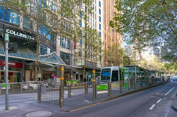 Belediye tramvay istasyonu — Stok fotoğraf