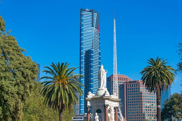 Tour Eureka et Melbourne Southbank paysage urbain par une journée ensoleillée — Photo