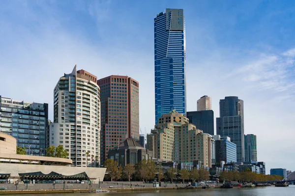 Hermoso paisaje urbano del barrio de Southbank en Melbourne —  Fotos de Stock
