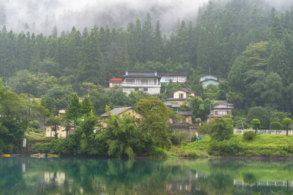 Kis település japán vidéki tája — Stock Fotó