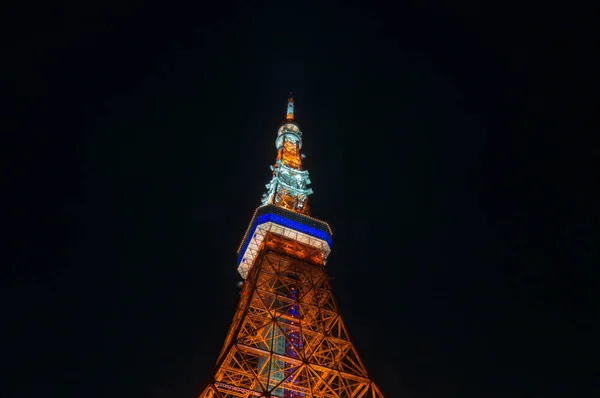 Famosa torre de Tokio por la noche —  Fotos de Stock