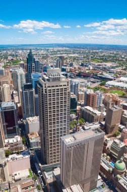 Ultimo ve Haymarket banliyöleri ile Sydney Cbd havadan görünümü