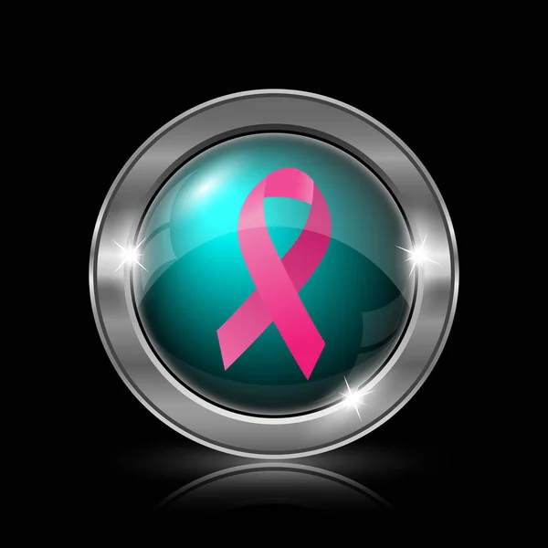Значок стрічки раку молочної залози — стокове фото