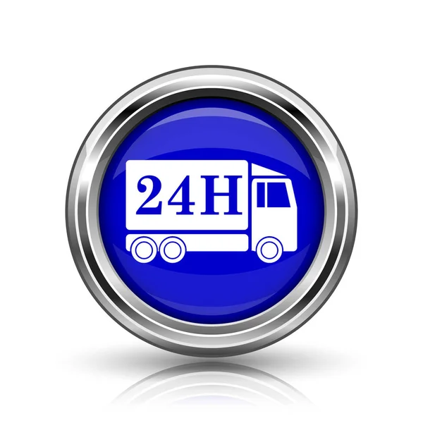 24 órás szállítás teherautó ikon — Stock Fotó