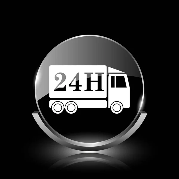 24h dodání truck ikona — Stock fotografie