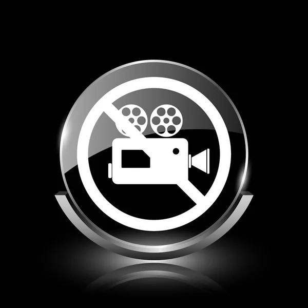 Піктограма забороненої відеокамери — стокове фото