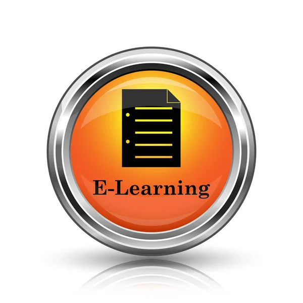 Ícone de e-learning — Fotografia de Stock
