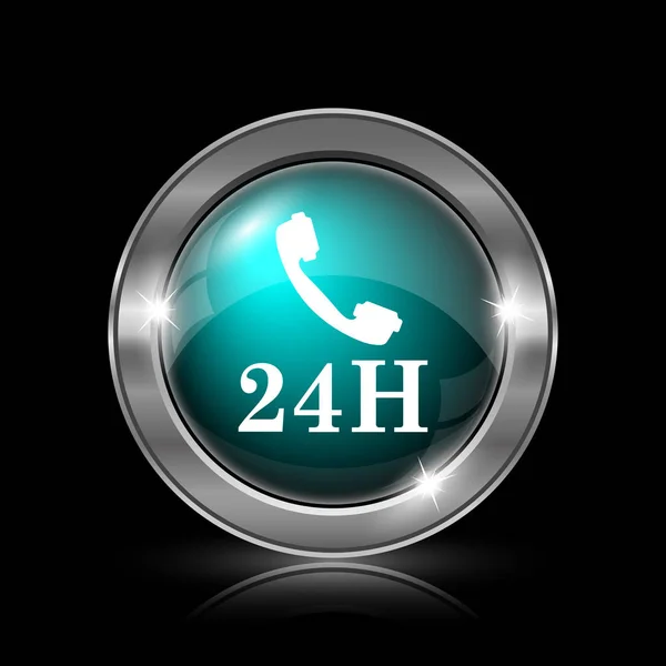 24H phone icon — Stock Photo, Image