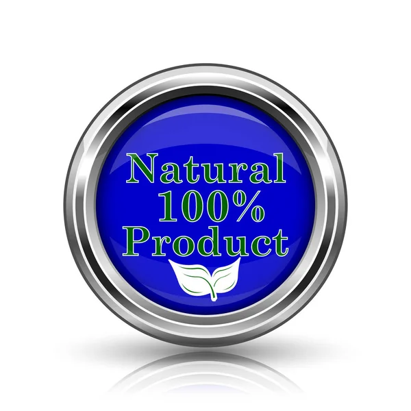 100 percent natural product icon — Stock Photo, Image