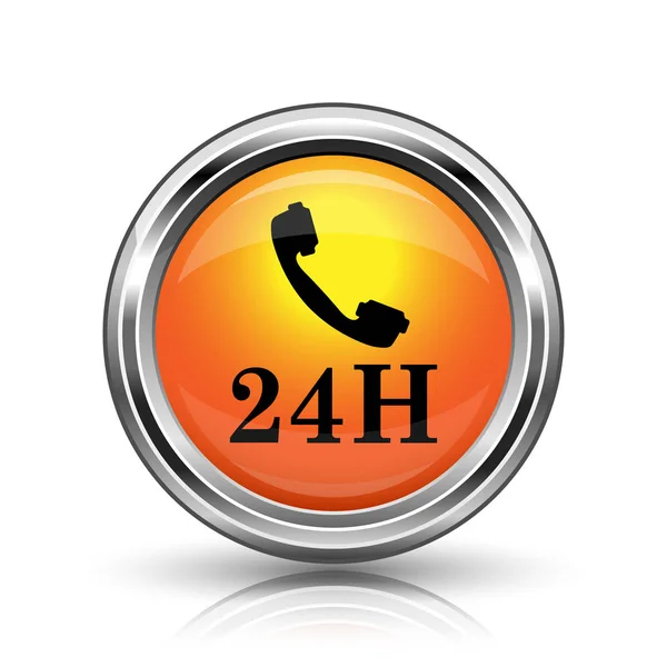 Icona del telefono 24H — Foto Stock