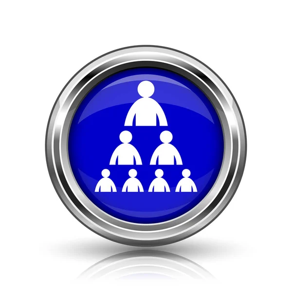 Organizational chart with people icon — Stock Photo, Image