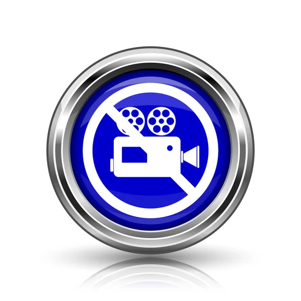 Verboden video camera-icoontje — Stockfoto