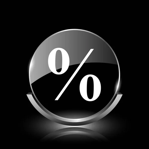 Ícone percentual — Fotografia de Stock