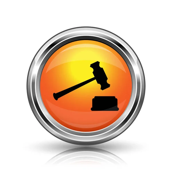 Judge hammer icon — Stock Photo, Image