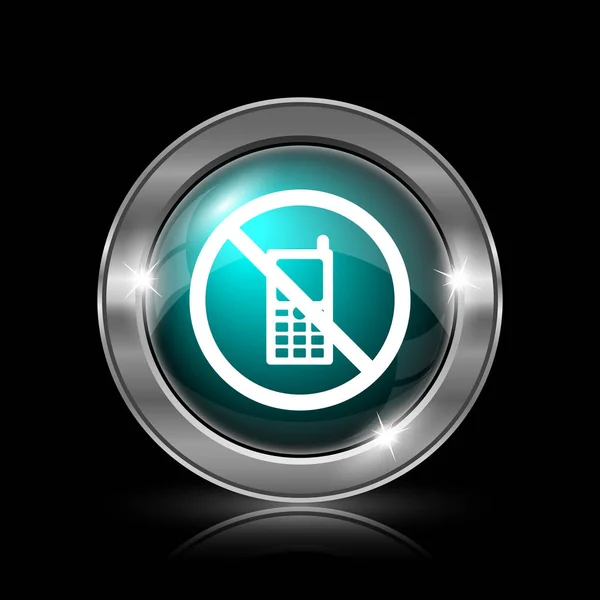 Mobile phone restricted icon — Stock Photo, Image