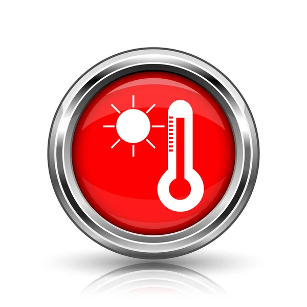 Sol e termômetro ícone — Fotografia de Stock
