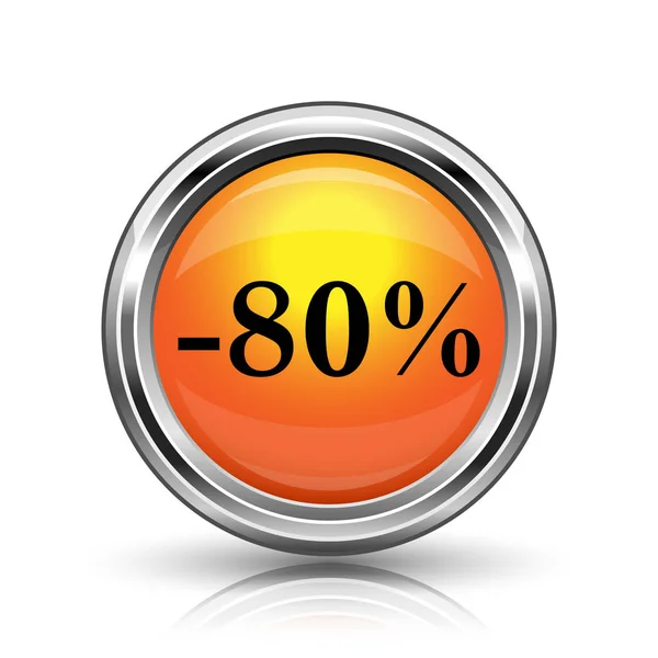 80 percent discount icon — Stock Photo, Image