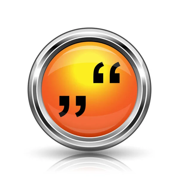 Quotation marks icon — Stock Photo, Image