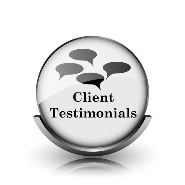 Testimonios de clientes icono — Foto de Stock