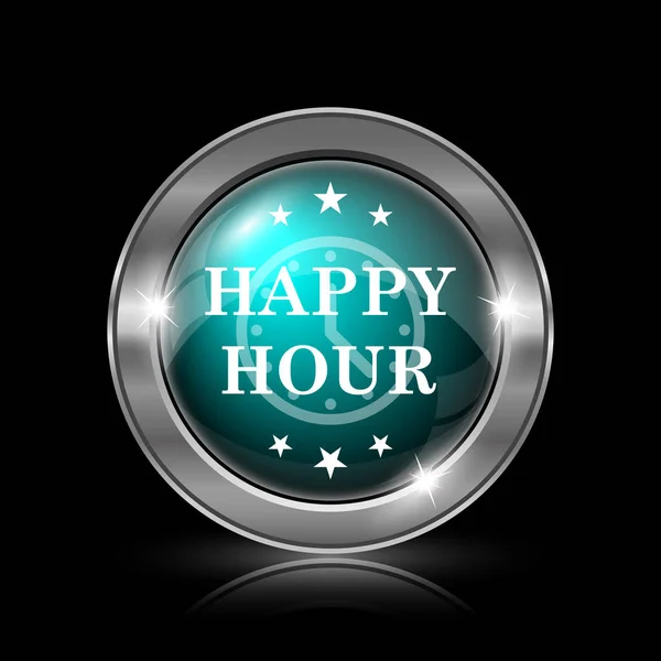 Happy hour-ikon – stockfoto