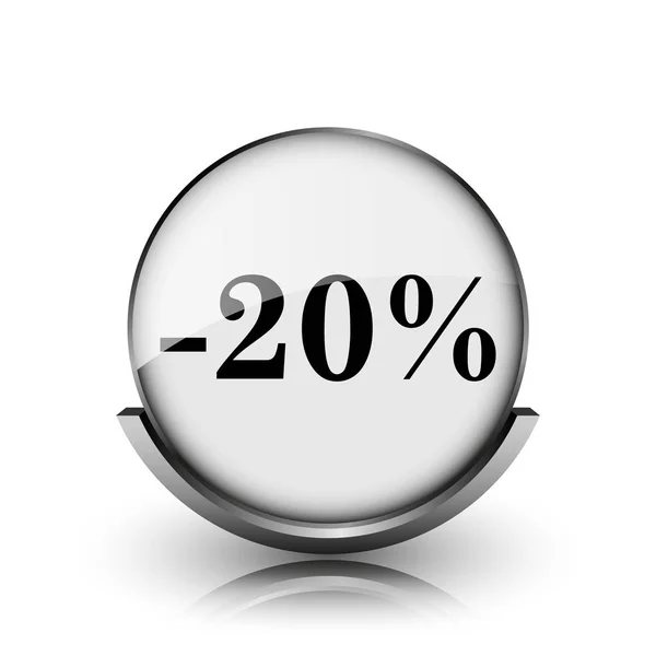 20 percentenkorting pictogram — Stockfoto