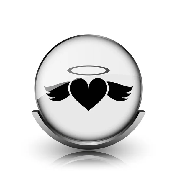 Hjärtat angel ikonen — Stockfoto