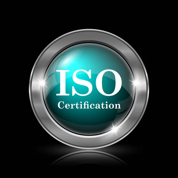 Icona di certificazione iso — Foto Stock