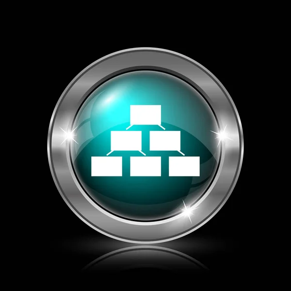 Organizational chart icon — Stock Photo, Image