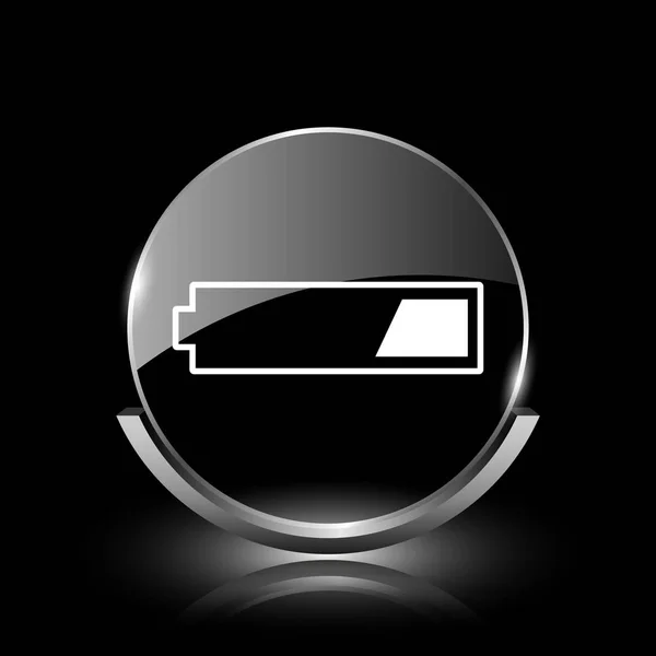 1 třetí Ikona nabití baterie — Stock fotografie