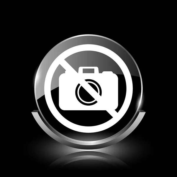Ikona zakazana kamera — Zdjęcie stockowe
