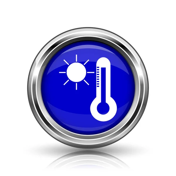 Sun and thermometer icon — Stock Photo, Image