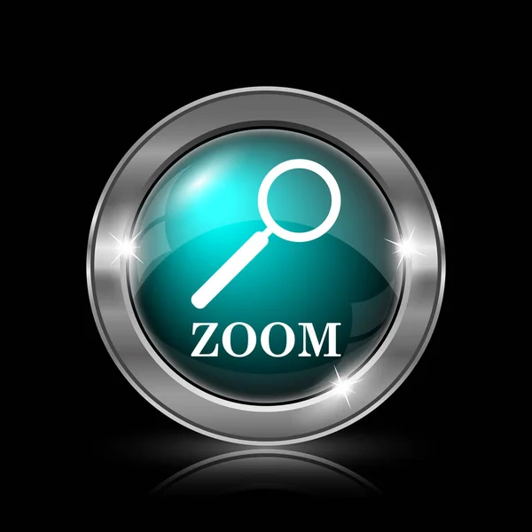 Zoom with loupe icon — Stock Photo, Image