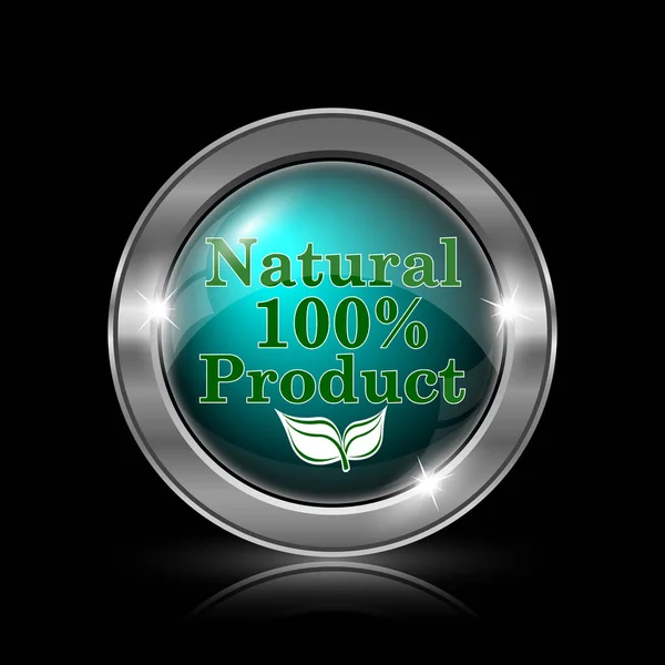 100 procent natuurlijke product icoon — Stockfoto