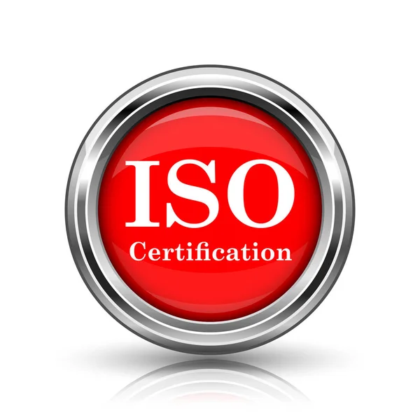 Icona di certificazione iso — Foto Stock