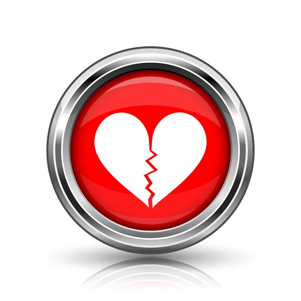 Broken heart icon — Stock Photo, Image