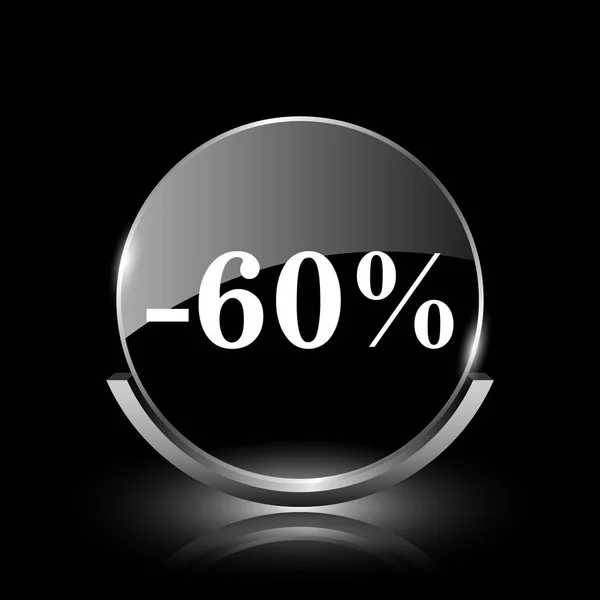 60% pictogramă reducere — Fotografie, imagine de stoc