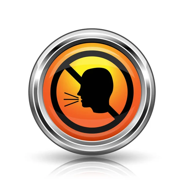 No talking icon — Stock Photo, Image