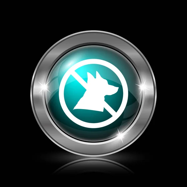 Forbidden dogs icon — Stock Photo, Image