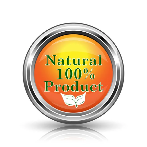 100 procent natuurlijke product icoon — Stockfoto