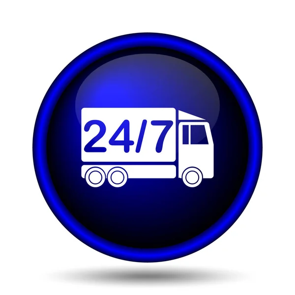 24 7 Lieferwagen-Symbol — Stockfoto