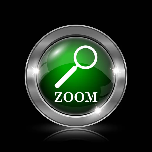 Zoom mit Lupensymbol — Stockfoto