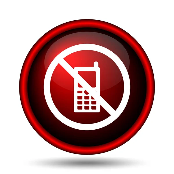 Mobile phone restricted icon — Stock Photo, Image