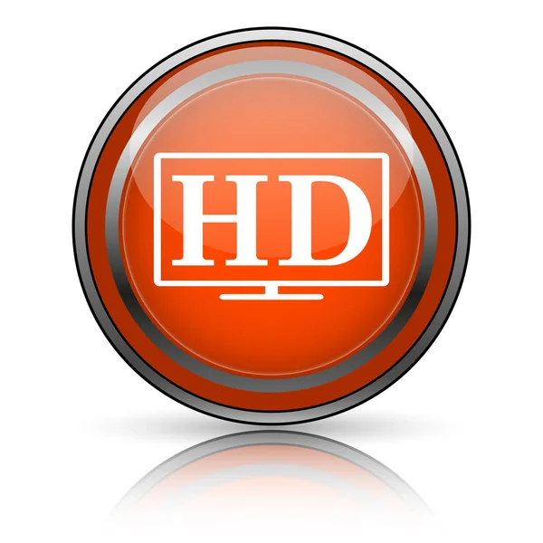 Εικονίδιο τηλεόραση HD — Φωτογραφία Αρχείου