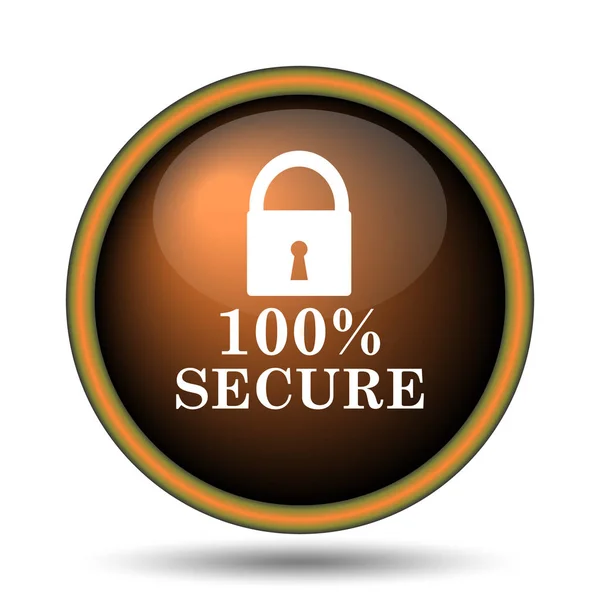 100 % bezpečné ikona — Stock fotografie