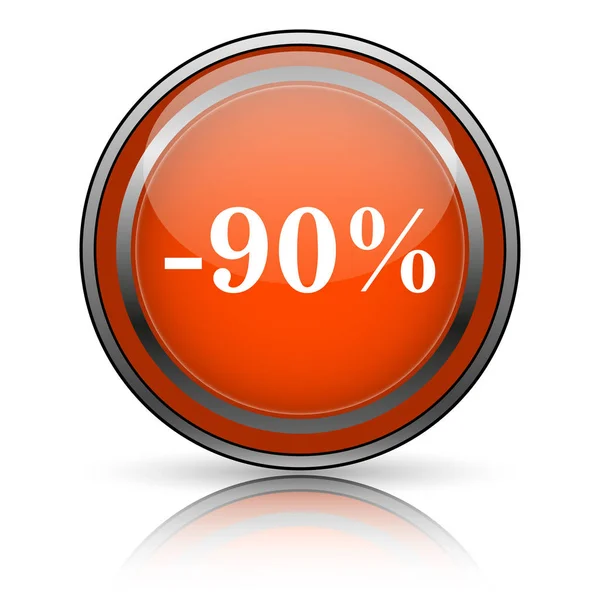 90 percent discount icon — Stock Photo, Image