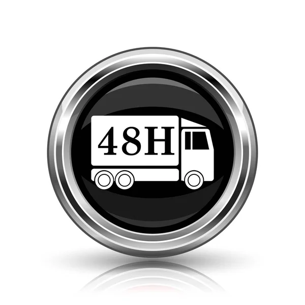 48h dodání truck ikona — Stock fotografie